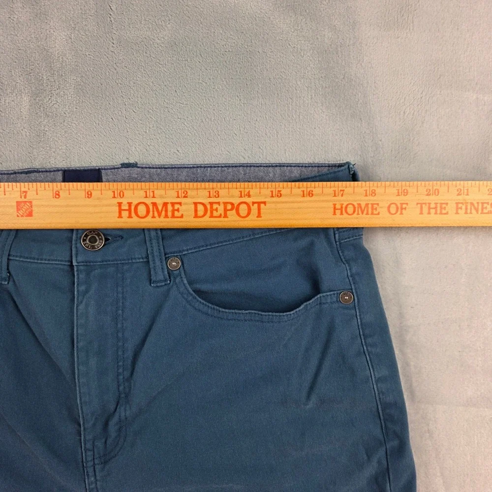 Gap Mens Slim Fit Chino Pants Teal Blue Stretch Cotton‎ 36x30 QMP1636S